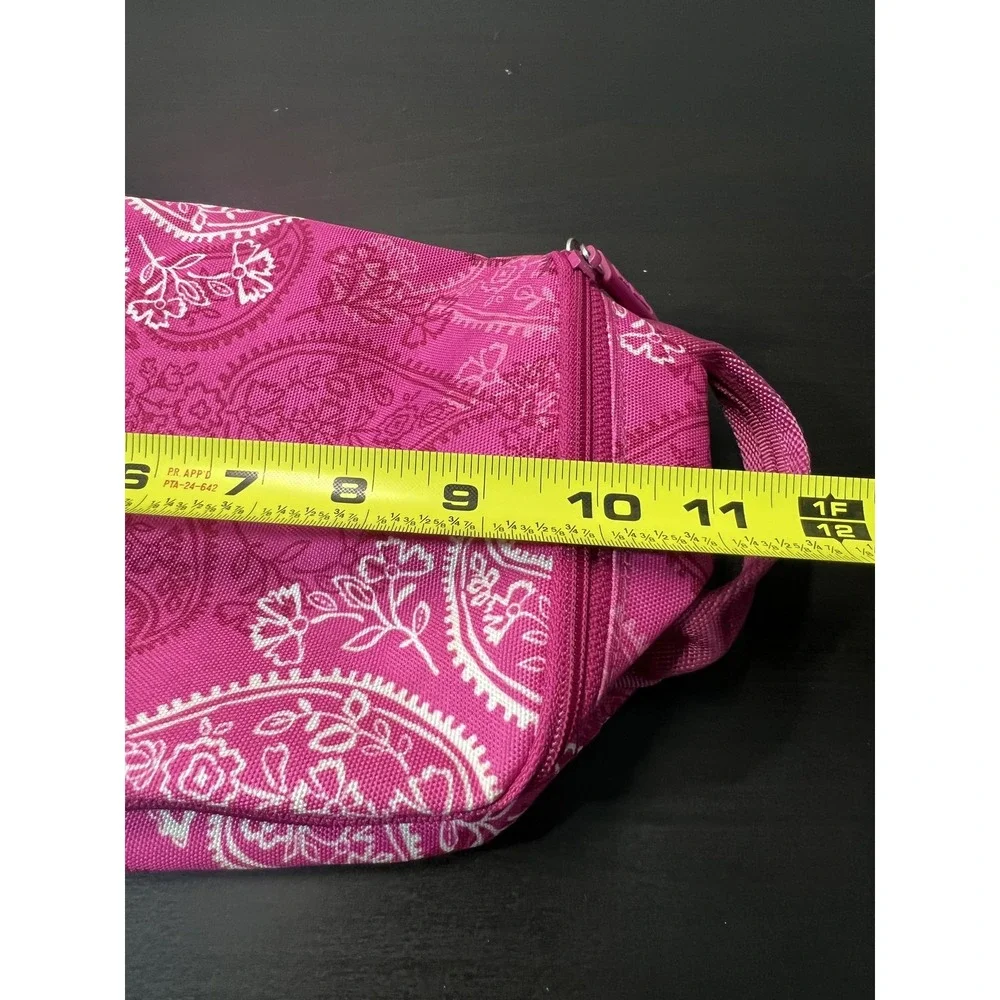 Vera‎ Bradley Pink Paisley Cosmetic Toiletry Travel Organizer Bag Case